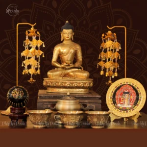 Ban Thờ Phật A Di Đà Bằng Đồng Nepal 25cm