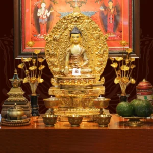 Ban Thờ Phật Thích Ca Bằng Đồng Nepal 33cm